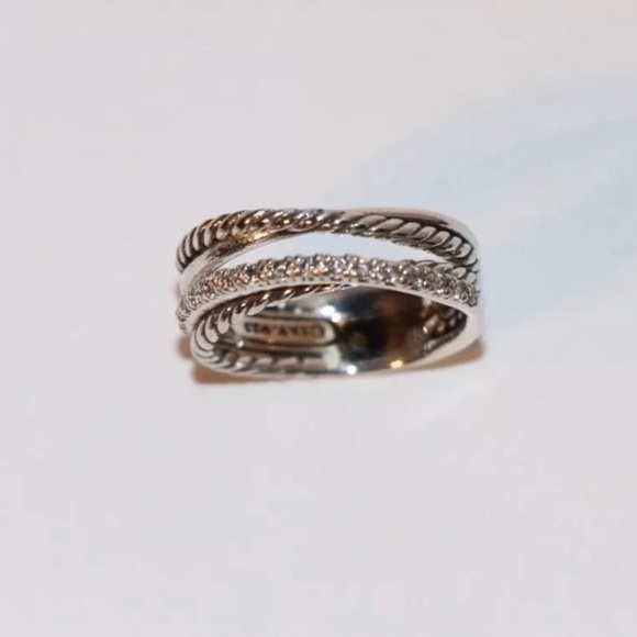 David Yurman Jewelry - David Yurman Diamond Crossover Ring